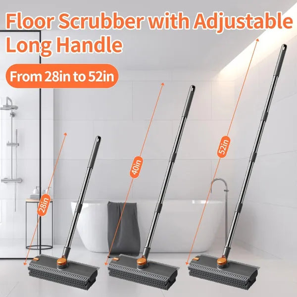 3-in-1 Long Handle Bathtub Scrub Brush