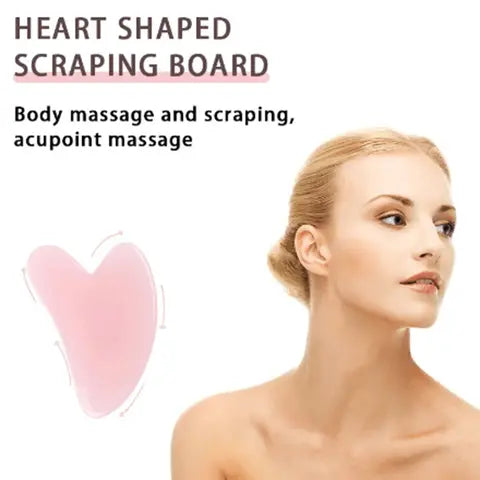 Rose Quartz Gua Sha Facial Massage Tool