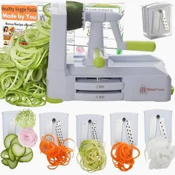 5-Blade Vegetable Spiralizer Slicer with Suction Base