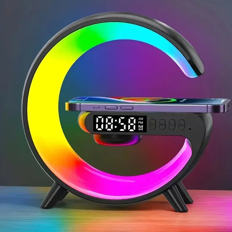 LED Digital Alarm Clock with Wireless Charging Pad