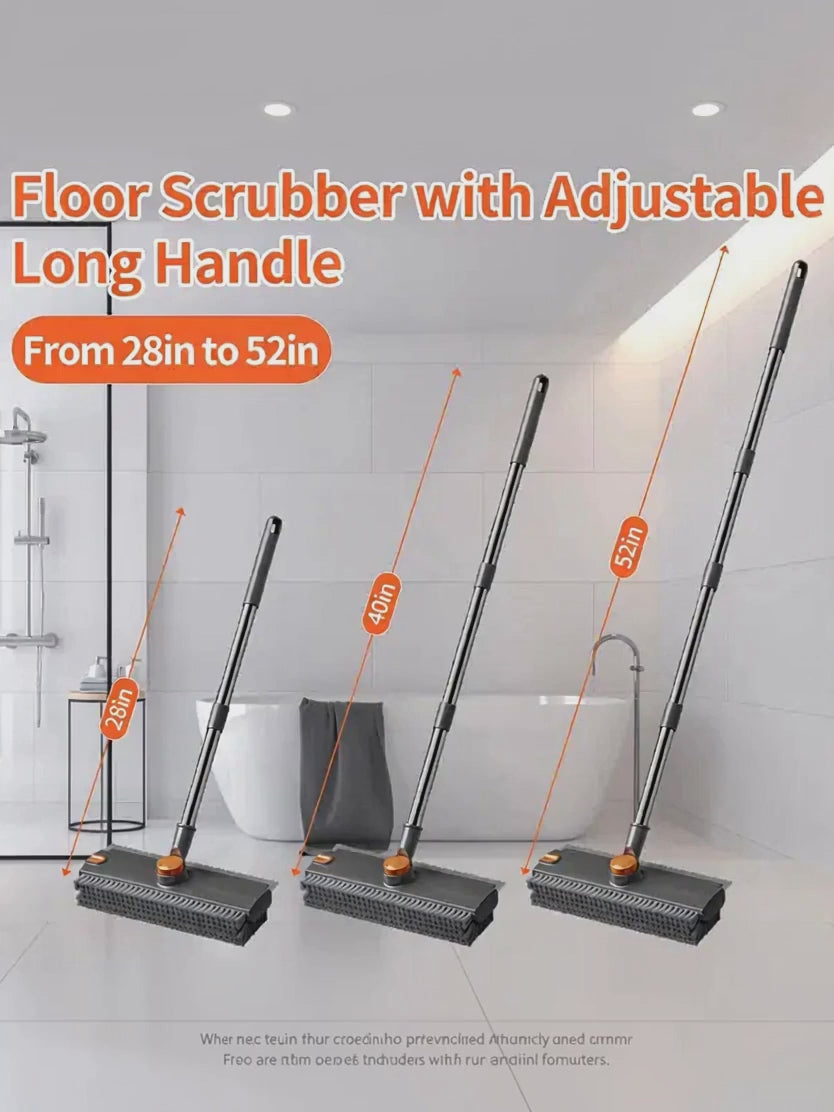 3-in-1 Long Handle Bathtub Scrub Brush